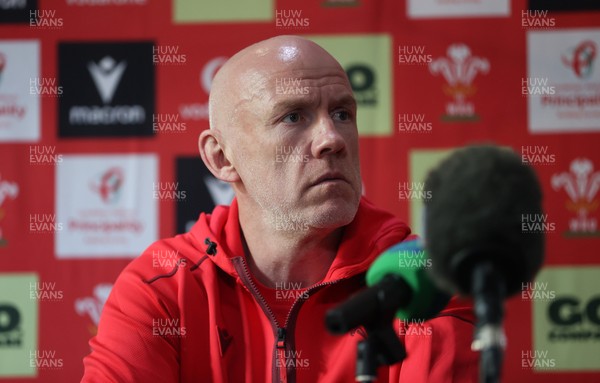 281025 - Wales Rugby Press Conference in their first week of camp for this years Quilter Nations Series - Steve Tandy, Head Coach