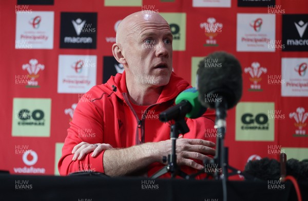 281025 - Wales Rugby Press Conference in their first week of camp for this years Quilter Nations Series - Steve Tandy, Head Coach