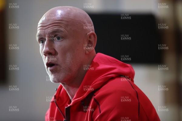 281025 - Wales Rugby Press Conference in their first week of camp for this years Quilter Nations Series - Steve Tandy, Head Coach