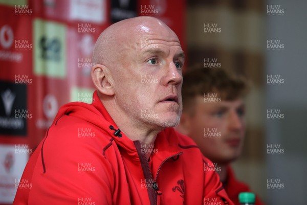 281025 - Wales Rugby Press Conference in their first week of camp for this years Quilter Nations Series - Steve Tandy, Head Coach