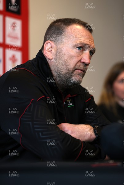 300124 - Wales Rugby Press Conference in the week leading up to their first 6 Nations game against Scotland - Jonathan Humphreys, Forwards Coach speaks to the media