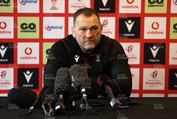 300124 - Wales Rugby Press Conference in the week leading up to their first 6 Nations game against Scotland - Jonathan Humphreys, Forwards Coach speaks to the media