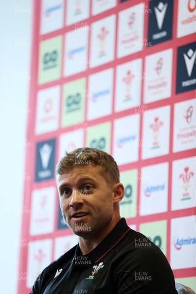 311023 - Wales Rugby Press Conference in the week leading up to their game against the Barbarians - Leigh Halfpenny speaks to the media