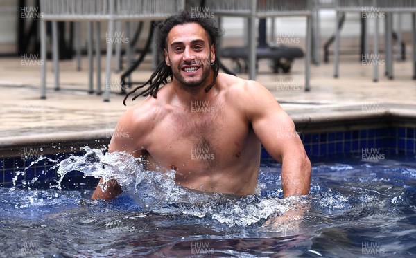 120722 - Wales Rugby Recovery Session - Josh Navidi during a recovery session