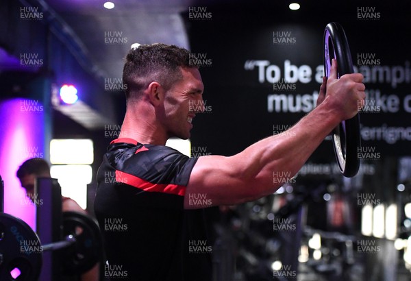 240622 - Wales Rugby Recovery Session - George North during a gym session