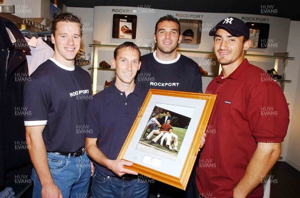 12-09-03 Welsh team at Rockport Shop, Cardiff  