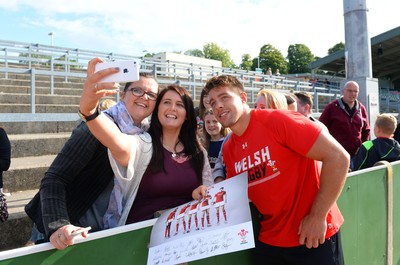 110815 - Wales Rugby Signing Session in North Wales -Rhys Webb during a signing session at Parc Eirias