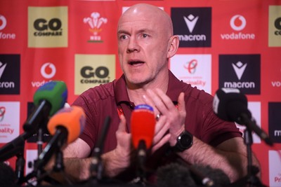 200126 - Wales Rugby Sqaud Announcement  - Wales Rugby Head Coach Steve Tandy speaks to the press after announcing his squad for the upcoming 2026 Guinness Men's Six Nations