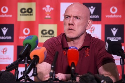 200126 - Wales Rugby Sqaud Announcement  - Wales Rugby Head Coach Steve Tandy speaks to the press after announcing his squad for the upcoming 2026 Guinness Men's Six Nations