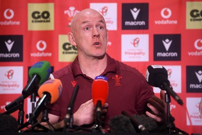 200126 - Wales Rugby Sqaud Announcement  - Wales Rugby Head Coach Steve Tandy speaks to the press after announcing his squad for the upcoming 2026 Guinness Men's Six Nations