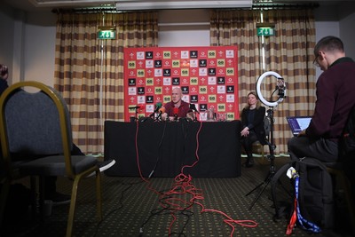 200126 - Wales Rugby Sqaud Announcement  - Wales Rugby Head Coach Steve Tandy speaks to the press after announcing his squad for the upcoming 2026 Guinness Men's Six Nations