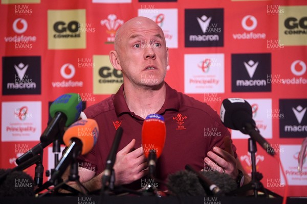 200126 - Wales Rugby Sqaud Announcement  - Wales Rugby Head Coach Steve Tandy speaks to the press after announcing his squad for the upcoming 2026 Guinness Men's Six Nations