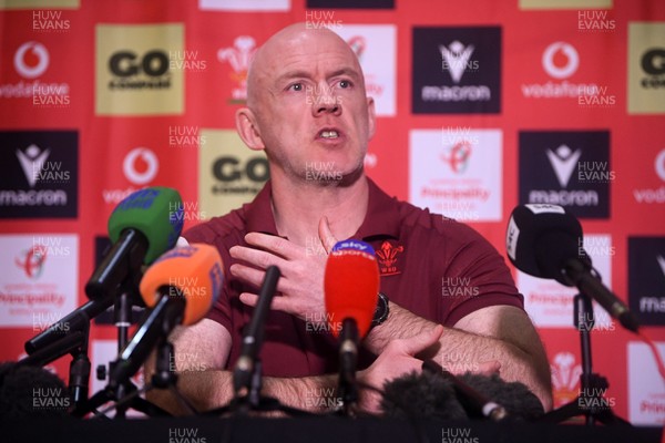 200126 - Wales Rugby Sqaud Announcement  - Wales Rugby Head Coach Steve Tandy speaks to the press after announcing his squad for the upcoming 2026 Guinness Men's Six Nations