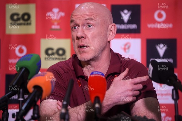 200126 - Wales Rugby Sqaud Announcement  - Wales Rugby Head Coach Steve Tandy speaks to the press after announcing his squad for the upcoming 2026 Guinness Men's Six Nations