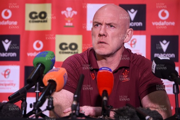 200126 - Wales Rugby Sqaud Announcement  - Wales Rugby Head Coach Steve Tandy speaks to the press after announcing his squad for the upcoming 2026 Guinness Men's Six Nations