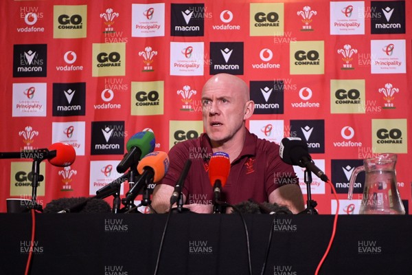 200126 - Wales Rugby Sqaud Announcement  - Wales Rugby Head Coach Steve Tandy speaks to the press after announcing his squad for the upcoming 2026 Guinness Men's Six Nations