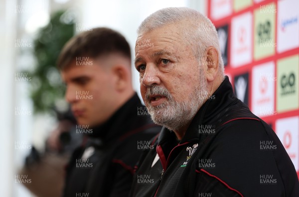 010224 - Wales Rugby Team Announcement for their first 6 Nations game against Scotland - Warren Gatland, Head Coach speaks to the press