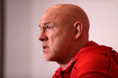 050226 - Wales Rugby Squad Announcement - Steve Tandy, Head Coach during a press conference as he announces the Wales team for their first 6 Nations game against England