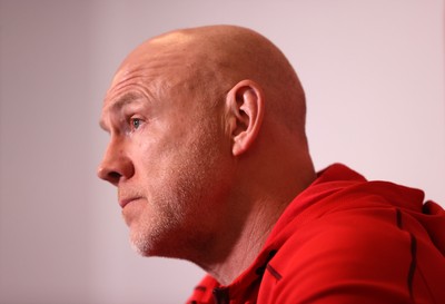 050226 - Wales Rugby Squad Announcement - Steve Tandy, Head Coach during a press conference as he announces the Wales team for their first 6 Nations game against England
