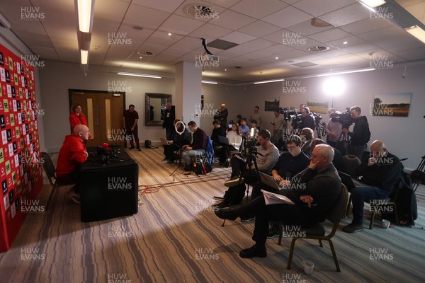 050226 - Wales Rugby Squad Announcement - Steve Tandy, Head Coach during a press conference as he announces the Wales team for their first 6 Nations game against England