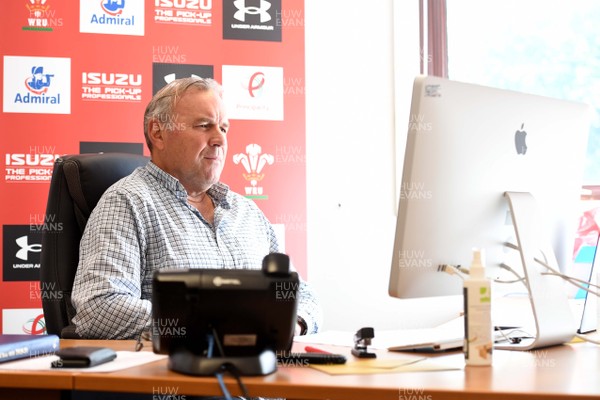 061020 - Wales Rugby Squad Announcement - Wales head coach Wayne Pivac talks to media via Zoom after naming his squad for the 2020 Autumn Nations Cup