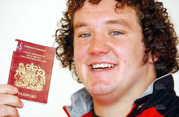 070503 - Wales Rugby Squad Announcement for Tour of Australasia - Neath's Adam Jones, who has been included in Wales' touring party to Australia and New Zealand