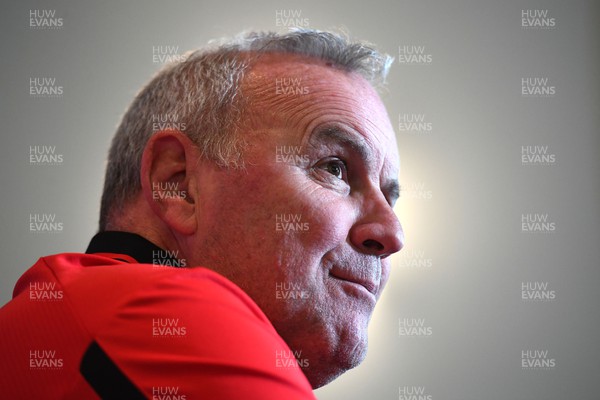 180522 - Wales Rugby Squad Announcement - Wales head coach Wayne Pivac during the announcement of the Wales Squad to travel to South Africa this summer