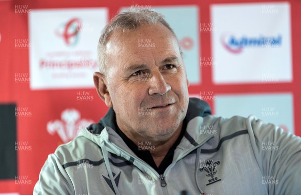 181022 - WRU - Wales Head Coach Wayne Pivac announces the squad for the Autumn International Series at a press conference