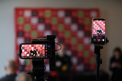201026 - Picture shows Wales Head Coach Steve Tandy speaking to the media as he announces his squad for this autumns Nations Championship fixtures