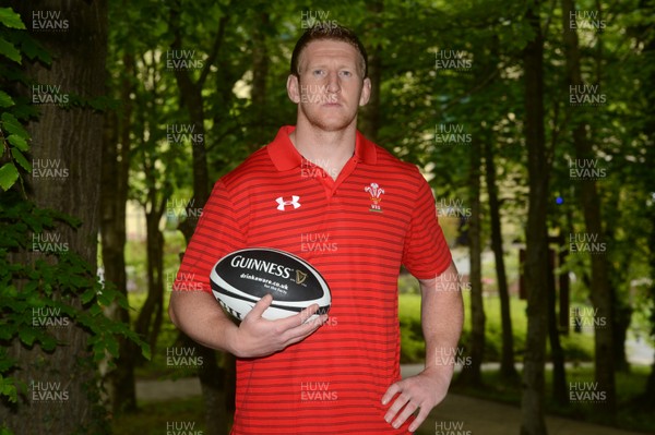 210513 - Wales Rugby Squad Announcement -Bradley Davies after being named Wales captain for their tour to Japan 