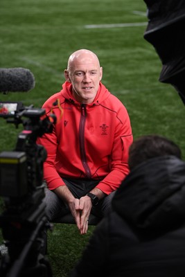 211025 -  Wales Rugby sqaud announcement - Picture shows Wales Head Coach Steve Tandy speaking in a press conference after announcing his squad for the upcoming Quilter Nations Series