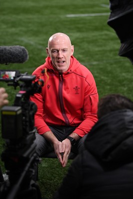 211025 -  Wales Rugby sqaud announcement - Picture shows Wales Head Coach Steve Tandy speaking in a press conference after announcing his squad for the upcoming Quilter Nations Series