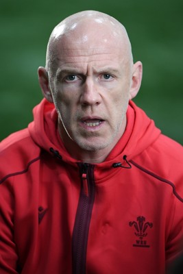 211025 -  Wales Rugby sqaud announcement - Picture shows Wales Head Coach Steve Tandy speaking in a press conference after announcing his squad for the upcoming Quilter Nations Series