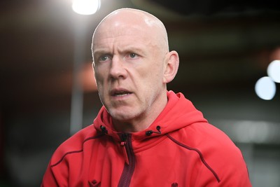 211025 -  Wales Rugby sqaud announcement - Picture shows Wales Head Coach Steve Tandy speaking in a press conference after announcing his squad for the upcoming Quilter Nations Series