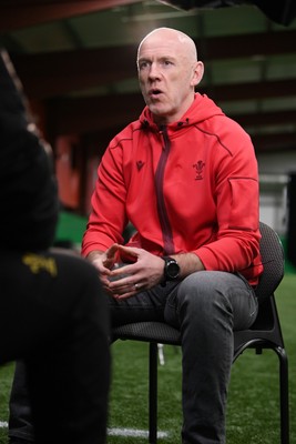 211025 -  Wales Rugby sqaud announcement - Picture shows Wales Head Coach Steve Tandy speaking in a press conference after announcing his squad for the upcoming Quilter Nations Series