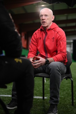211025 -  Wales Rugby sqaud announcement - Picture shows Wales Head Coach Steve Tandy speaking in a press conference after announcing his squad for the upcoming Quilter Nations Series