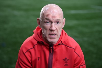 211025 -  Wales Rugby sqaud announcement - Picture shows Wales Head Coach Steve Tandy speaking in a press conference after announcing his squad for the upcoming Quilter Nations Series