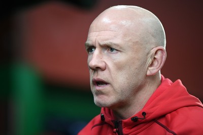 211025 -  Wales Rugby sqaud announcement - Picture shows Wales Head Coach Steve Tandy speaking in a press conference after announcing his squad for the upcoming Quilter Nations Series