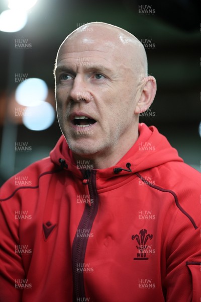 211025 -  Wales Rugby sqaud announcement - Picture shows Wales Head Coach Steve Tandy speaking in a press conference after announcing his squad for the upcoming Quilter Nations Series