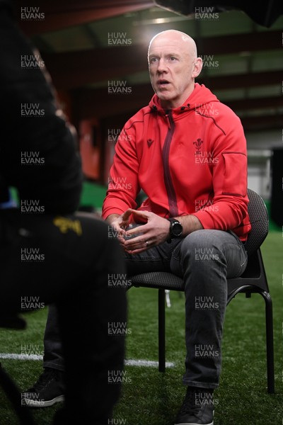 211025 -  Wales Rugby sqaud announcement - Picture shows Wales Head Coach Steve Tandy speaking in a press conference after announcing his squad for the upcoming Quilter Nations Series
