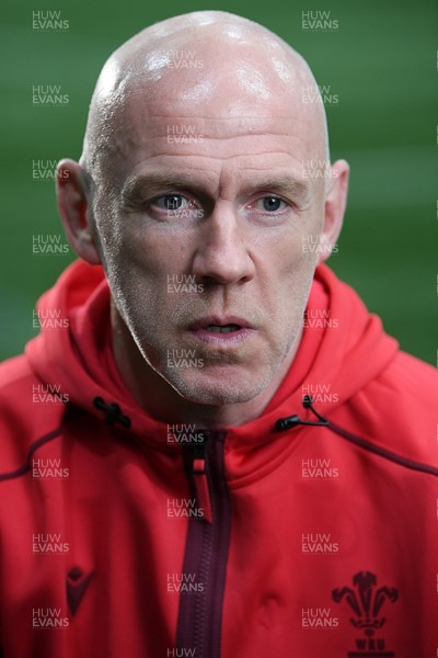 211025 -  Wales Rugby sqaud announcement - Picture shows Wales Head Coach Steve Tandy speaking in a press conference after announcing his squad for the upcoming Quilter Nations Series