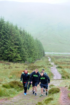 Wales Rugby Squad Climb Pen y Fan 260615