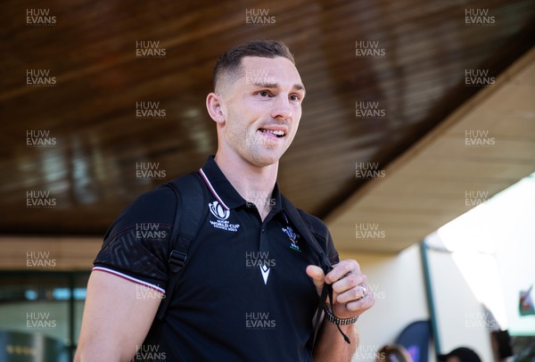 030923 - The Welsh Rugby team leave the Vale Hotel for the Rugby World Cup - George North