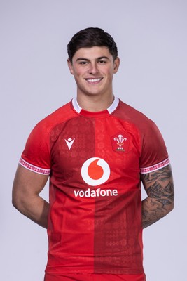 271025 - Wales Rugby Squad Portraits - Louis Rees-Zammit