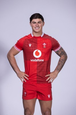 271025 - Wales Rugby Squad Portraits - Louis Rees-Zammit