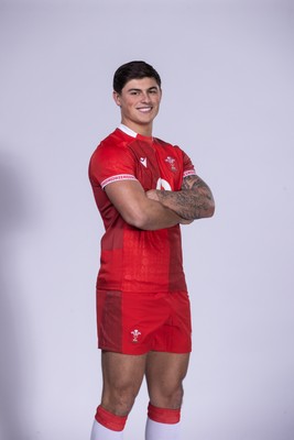 271025 - Wales Rugby Squad Portraits - Louis Rees-Zammit