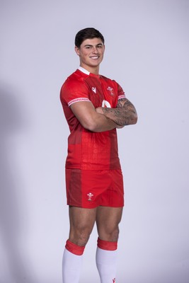 271025 - Wales Rugby Squad Portraits - Louis Rees-Zammit