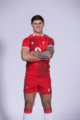 271025 - Wales Rugby Squad Portraits - Louis Rees-Zammit