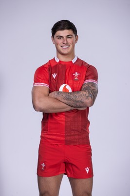 271025 - Wales Rugby Squad Portraits - Louis Rees-Zammit