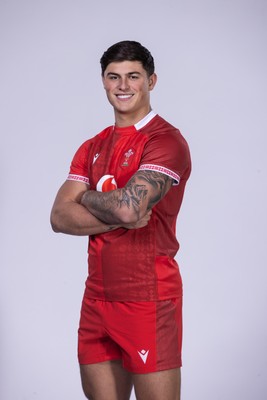 271025 - Wales Rugby Squad Portraits - Louis Rees-Zammit